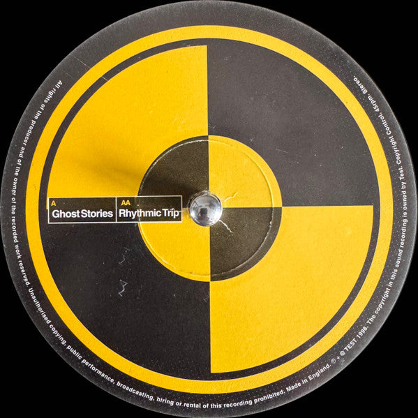 Image of Back Cover of 12" - VG/VG - LEMON D, Ghost Stories / Rhythmic Trip (Test Recordings; Test. 4, UK 1998, Company Sleeve), Strong VG, light marks only. Sleeve is creased and damaged in corners., A		Ghost Stories	7:07AA		Rhythmic Trip	5:41 - 1416602C
