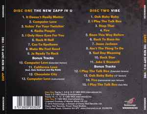 Image of Back Cover of 2xCD - EX/EX - ZAPP, The New Zapp IV U / Vibe (Robinsongs; WROBIN35CDD, UK 2018), ,  - 155600S