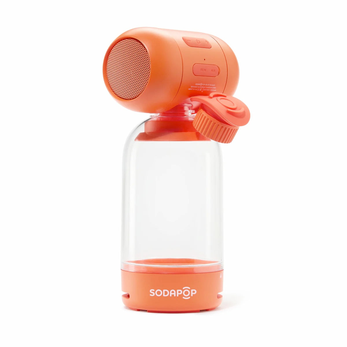 Image of Front Cover of Accessories - NEW/NEW - SODAPOP, Sodapop - Bluetooth Speaker - Sunburn (Sodapop; , Europe 2026, High-quality stereo sound engineered for clarity and punch with innovative bass-enhancing design. Compact, lightweight and stylish; perfect for travel, festivals and picnics. Bluetooth 5.0 connectivity for seamless pairing and TWS. Class leading battery life of over 30 hours. Sustainable packaging and free carry pouch.), , Sodapop s unique and protected design is a world-first in portable 