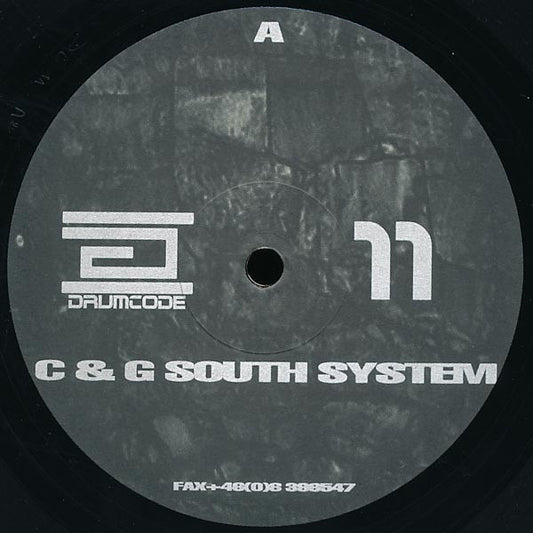 Image of Front Cover of 12" - /G+ - C & G SOUTH SYSTEM, Drumcode 11 (Drumcode; DC11, Sweden 1997), Lots of light scuffs and hairlines.,  - 1516020C