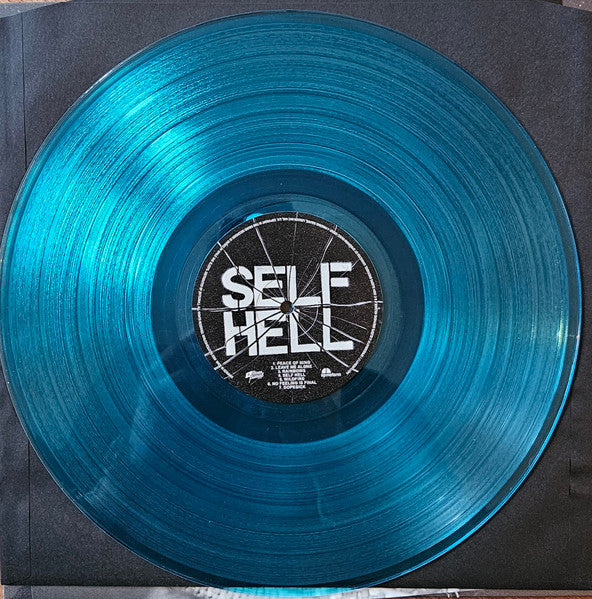 Image of Label Cover of LP - EX/EX - WHILE SHE SLEEPS, Self Hell (Spinefarm Records; SPINE800471P, Europe 2024, Black Inner & Insert, Blue Vinyl, Limited to 1400 Copies), Opened Instore, Still In Stickered Shrinkwrap,  - 1446279S