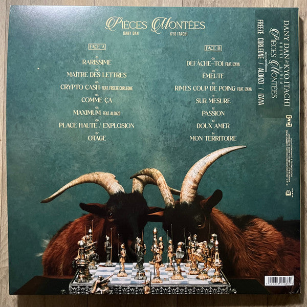Image of Back Cover of LP - EX/EX - DANY DAN & KYO ITACHI, Pieces Montees ([pias]; PIASU479LP/J71.448E.010, France 2024, Gatefold, Inner), Opened Instore, Still In Stickered Shrinkwrap,  - 1446280S