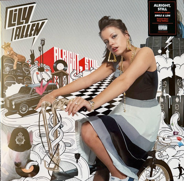 Image of Front Cover of LP - NEW/NEW - LILY ALLEN, Alright, Still (Parlophone; 5026854320038, Europe 2026 Reissue, Standard Sleeve, 140g Crystal Clear Vinyl), , Lily Allen s era-defining debut 'Alright, Still' is now available for the first time on crystal-clear vinyl. Wrapped in the original iconic sleeve, this Grammy-nominated, multi-platinum album includes the hits 'Smile', 'LDN', 'Alfie' and 'Littlest Things'. - 2456017S