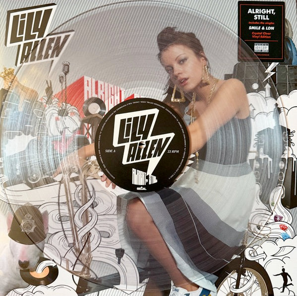 Image of Label Cover of LP - NEW/NEW - LILY ALLEN, Alright, Still (Parlophone; 5026854320038, Europe 2026 Reissue, Standard Sleeve, 140g Crystal Clear Vinyl), , Lily Allen s era-defining debut 'Alright, Still' is now available for the first time on crystal-clear vinyl. Wrapped in the original iconic sleeve, this Grammy-nominated, multi-platinum album includes the hits 'Smile', 'LDN', 'Alfie' and 'Littlest Things'. - 2456017S
