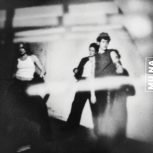 Image of Front Cover of LP - NEW/NEW - MUNA, Dancing On The Wall (Saddest Factory; SAD028LP-C1, Europe 2026, Inner, Clear Red), , MUNA s journey has always been about holding space for the complex, messy, ecstatic realities of life, and with their fourth album, Dancing On The Wall, they ve never been sharper, darker, or more exhilarating. Emerging from the sparkly, confetti-strewn heights of their 2022 self-titled record, MUNA now channel the anxious, uncertain energy of living in a Los Angeles defined by p