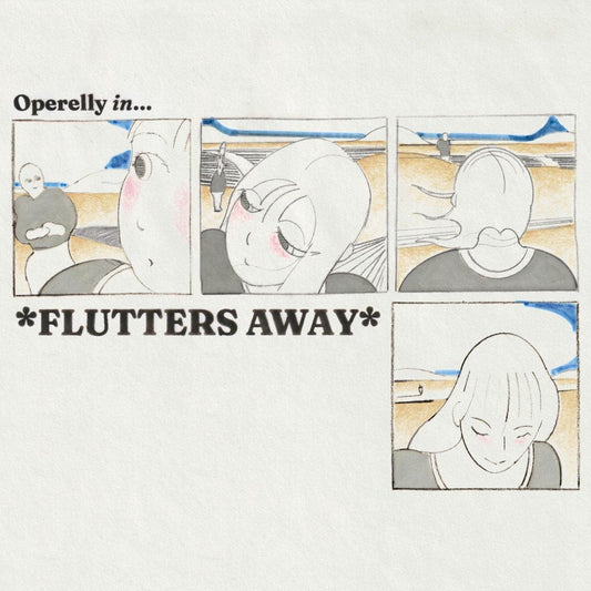 Image of Front Cover of LP - NEW/NEW - OPERELLY, *FLUTTERS AWAY* / Handwriting Practice No. 1 (deadAir; DA26, Europe 2026, Ultra Clear Vinyl), , *FLUTTERS AWAY*  follows last year's debut EP,  Handwriting Practice No. 1 , which established Operelly as one of the most exciting new voices in music. The upcoming EP tells the story of a relationship breaking downamidst miscommunication. Delicate electro-acoustic arrangements (dubbed "tiptoe music" by Operelly) intersperse with the static sounds of radio interf