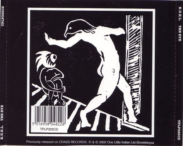 Image of Back Cover of CD - VG+/VG+ - K.U.K.L., The Eye (One Little Indian; TPLP325CD, UK 2002 Reissue, Jewel Case), Nice copy showing minimal sign of use., Icelandic group formed in Reykjav k in August 1983 which included Bj rk. - 1516012C