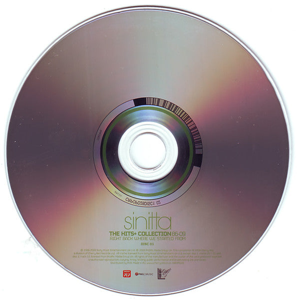 Image of Label Cover of 2xCD - EX/EX - SINITTA, The Hits+ Collection 86 09 (Right Back Where We Started From) (Cherry Pop; CRPOPD28, UK 2009, Jewel Case), ,  - 1556068S