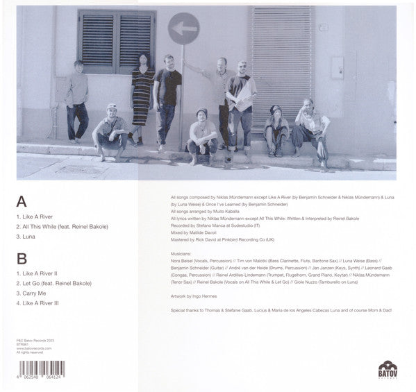 Image of Back Cover of LP - VG+/VG - MUITO KABALLA, Like A River (Batov Records; BTR081, Europe 2023), Couple Light Marks, Vinyl in Strong VG and Plays VG+,  - 1546028S
