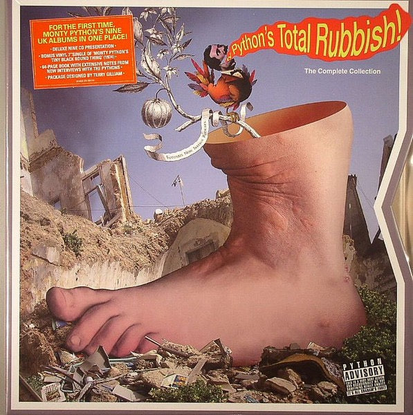 Image of Front Cover of 9xCD - EX/M - MONTY PYTHON, Monty Python s Total Rubbish - The Complete Collection (Virgin; 00 6025 378 468-5 6, Europe 2014, Box Set, Book, With 7"), Still SEALED In Stickered Shrinkwrap. Small Split On Corner Of Shrinkwrap.,  - 1516068C