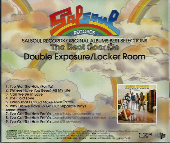 Image of Back Cover of CD - EX/EX - DOUBLE EXPOSURE, Locker Room (Octave Lab; OTLCD-5017, Japan 2012 Reissue, With Obi), Opened Instore,  - 1556100S