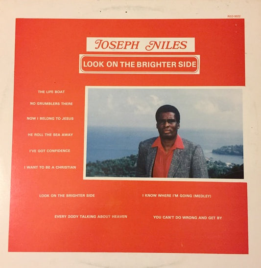 Image of Front Cover of LP - VG/VG+ - JOSEPH NILES, Look On The Brighter Side (Redemption; REDEMPTION 0022, Barbados 1989), ,  - 1516128C
