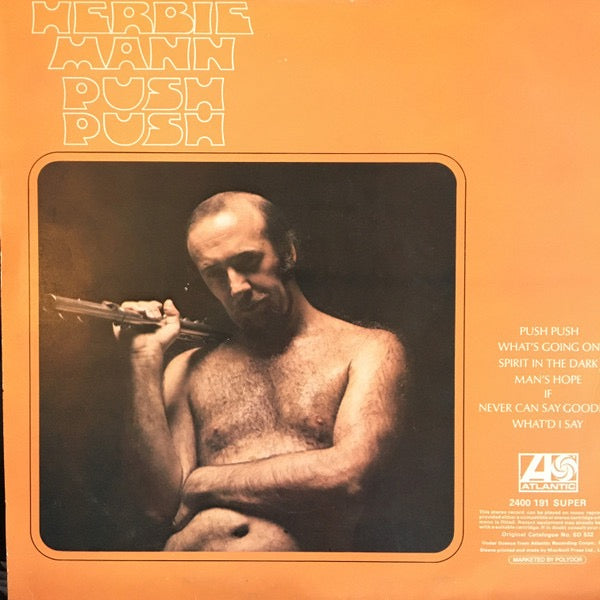 Image of Back Cover of LP - VG/VG - HERBIE MANN, Push Push (Atlantic; K 40283, UK 1972 Reissue, Insert), Strong VG across the board.,  - 1516172C