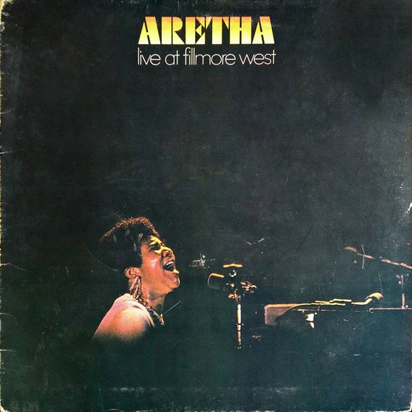Image of Front Cover of LP - VG/G+ - ARETHA FRANKLIN, Live At Fillmore West (Atlantic; K 40222, UK Reissue, Gatefold), Side 1 is badly fogged but plays fine. Small patch of sticker damage to front of sleeve.,  - 1516176C
