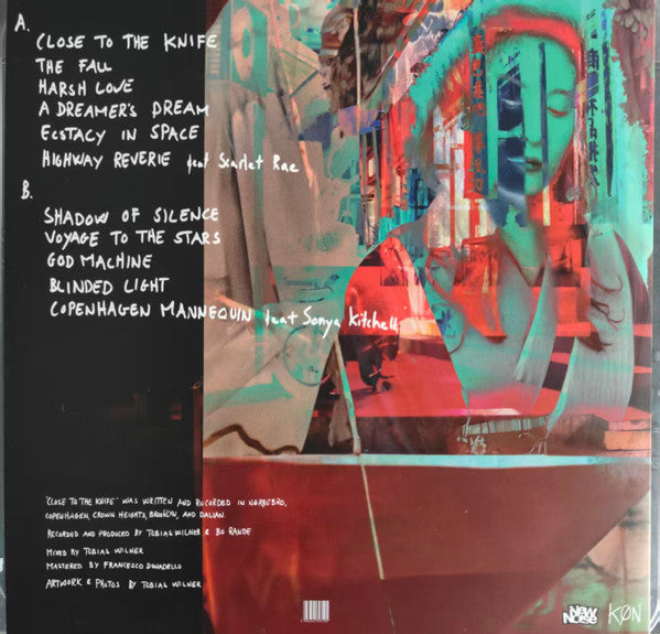 Image of Back Cover of LP - EX/EX - BLUE FOUNDATION, Close To The Knife (New Noise; NEWN042, China 2025, Inner, Mint Blue Vinyl), ,  - 1526194E