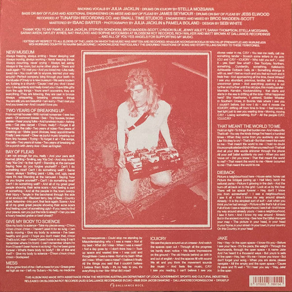 Image of Back Cover of LP - EX/EX - JACOB DIAMOND, Yes Angel (Dalliance Recordings ; DR1097LP, Australia 2024, Eco-Mix Vinyl), ,  - 1526189E