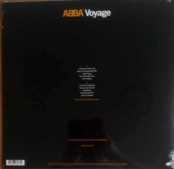 Image of Back Cover of LP - EX/VG - ABBA, Voyage (Polar ; 00602438690725, Europe 2021, Die Cut Sleeve, Picture Disc), ,  - 1526181E