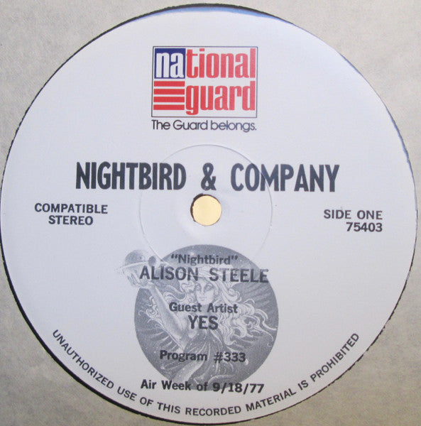 Image of Label Cover of 2xLP - VG+/VG+ - YES / STEPHEN BISHOP / JOHN KLEMMER, Nightbird & Company: Cosmic Connections (The National Guard; 75403, US 1977, Gatefold), Interviews with Rick Wakeman and Steve Howe from "Going For The One" era.,  - 1526210E
