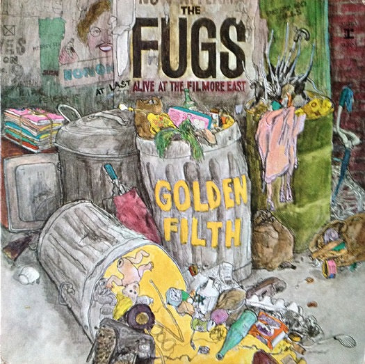 Image of Front Cover of LP - VG/VG - THE FUGS, Golden Filth (Reprise Records; 6396, US 1974 Reissue, Pasteback Sleeve), Light Marks only.,  - 1516112C