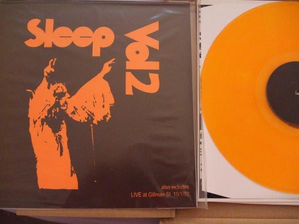 Image of Front Cover of LP - VG/VG+ - SLEEP, Vol 2 (+ Live At Gillman St. 10/1/92) (Not On Label; none, US , Unofficial. Orange vinyl), ,  - 1526217E