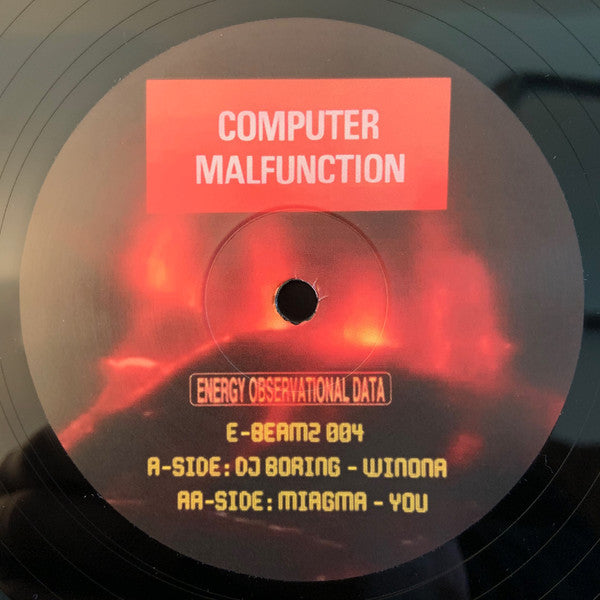 Image of Front Cover of 12" - /VG - DJ BORING / MIAGMA, Winona EP (E-Beamz; E-BEAMZ 004, UK 2021 Reissue), Alternate matrix in run-out, A	DJ Boring   WinonaAA	Miagma   You - 3816440C