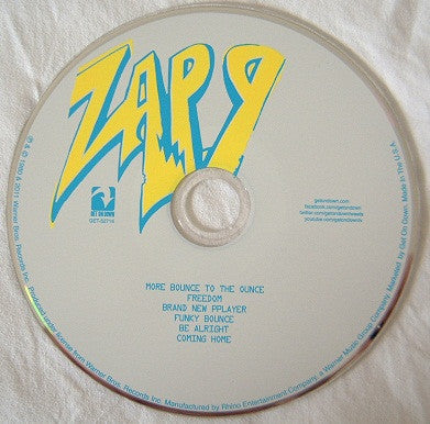Image of Label Cover of CD - VG+/VG+ - ZAPP, Zapp (Get On Down; GET-52715, US 2012 Reissue, Digipak), ,  - 1816633C