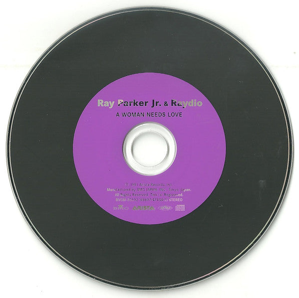 Image of Label Cover of CD - EX/EX - RAY PARKER JR. AND RAYDIO, A Woman Needs Love (Arista; BVCM-35592, Japan 2009 Reissue, Paper Sleeve, Inner & Booklet, With Obi), ,  - 2056167S