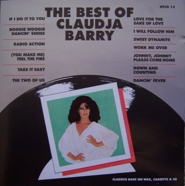 Image of Front Cover of CD - VG+/VG - CLAUDJA BARRY, The Best Of Claudja Barry (Lollipop Records; HTCD 13, Canada 1991), A Few Light Marks on CD, Don't Affect Playing,  - 1556056S