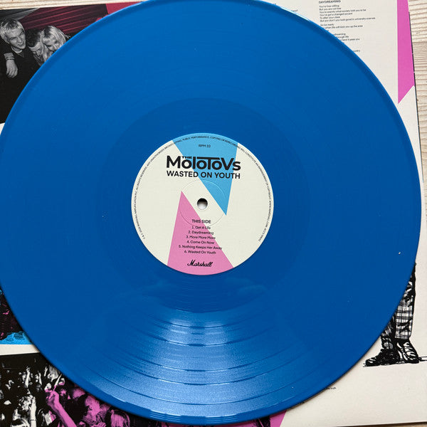 Image of Label Cover of LP - VG/VG+ - THE MOLOTOVS, Wasted On Youth (Marshall Records ; ACCS-10642, Worldwide 2026, Inner, Blue Vinyl), Sleeve Creased,  - 2226236E