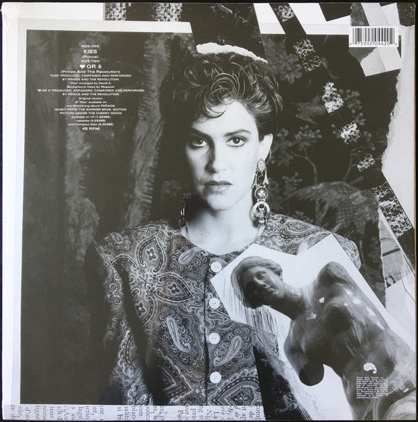 Image of Back Cover of LP - VG/VG+ - PRINCE AND THE REVOLUTION, Kiss (Paisley Park; 0-20442, Europe 2017 Reissue), Feint ring wear,  - 1546182S