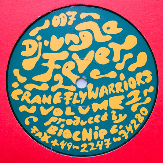 Image of Front Cover of 12" - /G - BIOCHIP C., Cranefly Warriors Volume 2 (Dj.ungle Fever; Dj.ungle Fever 007, Germany 1993, Green Vinyl), Record very marked and scuffed, A	Mary JuanaB1	UntitledB2	Massive Toad Activity - 1516271C