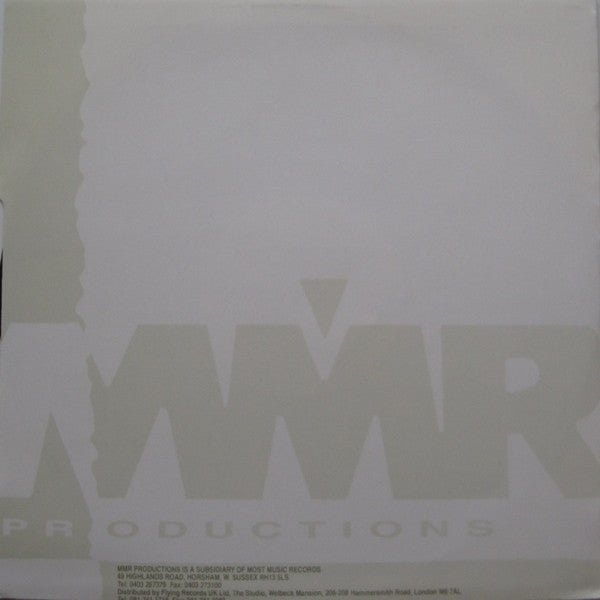 Image of Back Cover of 12" - G/G - LUNATIC ASYLUM, The Meltdown (MMR Productions; MMR008, UK 1994, Stickered Company Sleeve), Label has small rip. Sleeve creased at corners, bent, stained, scuffed and worn, A	The Meltdown (Circular Cycle Mix)AA	The Meltdown (Original Mix) - 1516373C