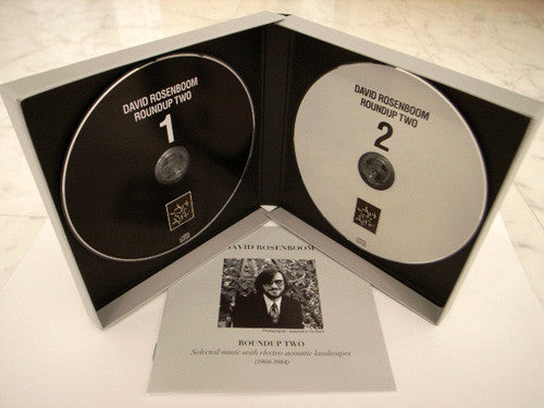 Image of Back Cover of 2xCD - VG+/VG+ - DAVID ROSENBOOM, Roundup Two (Selected Music With Electro-Acoustic Landscapes (1968-1984)) (Art Into Life; Art into Life 001, Japan 2012, Box Set, Booklet), ,  - 1536077E