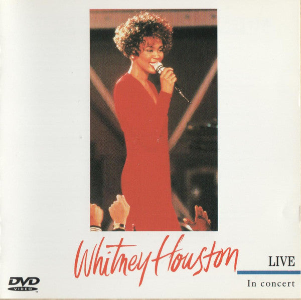 Image of Front Cover of CD - EX/EX - WHITNEY HOUSTON, Live In Concert (BMG Video; BVBP-1, Japan 1998 Reissue, DVD), Still In Opened Shrinkwrap With Sticker,  - 1556290S