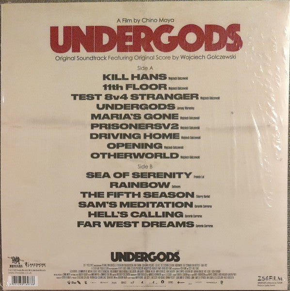 Image of Back Cover of LP - EX/EX - WOJCIECH GOLCZEWSKI, Undergods (Original Soundtrack) (Invada; INV261LP, UK 2021, Insert, Limited Edition, Grey Wasteland, Marbled), ,  - 1546236S