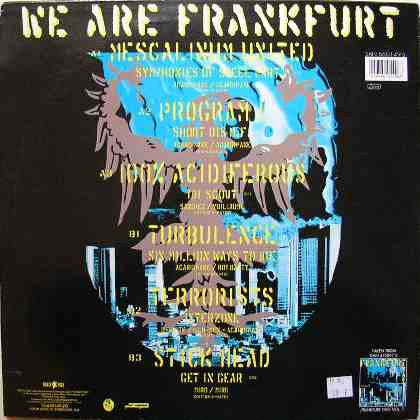 Image of Back Cover of LP - VG/VG - VARIOUS, We Are Frankfurt (Dance Pool; DAN 660149 6, Germany 1994, Picture Sleeve), Light Marks only.,  - 1526318E