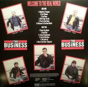 Image of Back Cover of LP - VG/G+ - THE BUSINESS, Welcome To The Real World (Daily Records; DAY.04VS, Spain 2014 Reissue, Inner), ,  - 1526317E