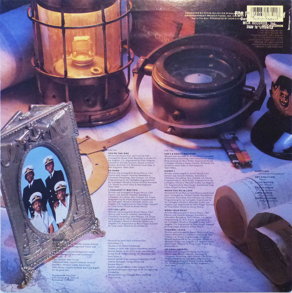 Image of Back Cover of LP - G+/VG+ - WINDJAMMER, Windjammer III (MCA Records; MCA-5614, US 1985), Sleeve has large sticker ghost on front; wear and scuffs; old stickers on reverse,  - 1516533C