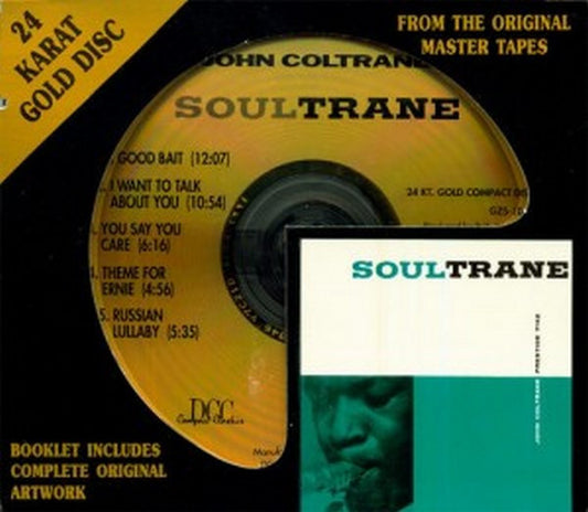 Image of Front Cover of CD - VG/VG+ - JOHN COLTRANE, Soultrane (DCC Jazz; GZS-1046, US , Slipcase, Booklet), 24 Karat Gold Disc.,  - 1536252E