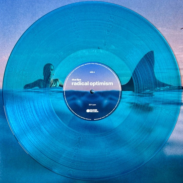 Image of Label Cover of LP - VG+/VG+ - DUA LIPA, Radical Optimism (Warner Records; 5054197943386, Worldwide 2024, Inner & Insert, Cura ao Blue Vinyl), ,  - 4046091S