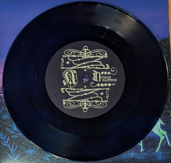 Image of Label Cover of 7" - NEW/NEW - MAGDALENA BAY, Human Happens / Paint Me A Picture (Mom + Pop; , US 2026, Insert, Dark Blue Marble Translucent [5AM Skylight]), ,  - 1656030S