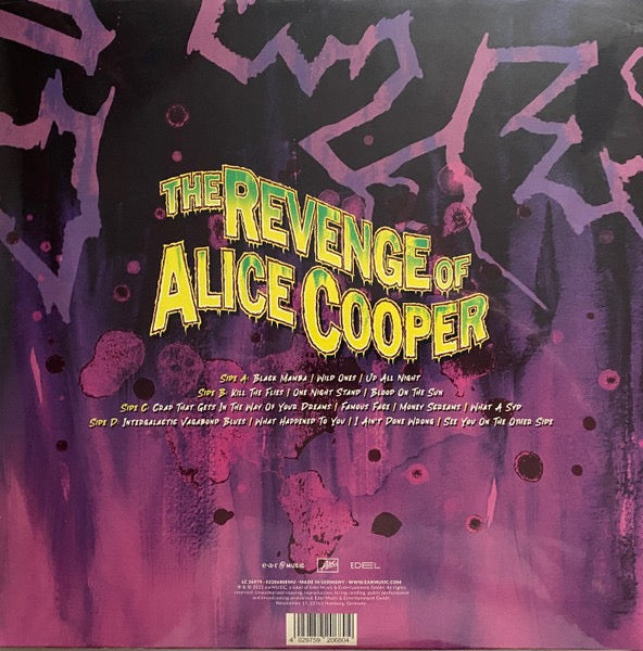 Image of Back Cover of 2x12" - VG+/VG - ALICE COOPER, The Revenge Of Alice Cooper (Ear Music; 0220680EMU, Europe 2025, Gatefold, 2 Inners, 45 RPM), ,  - 4116113C
