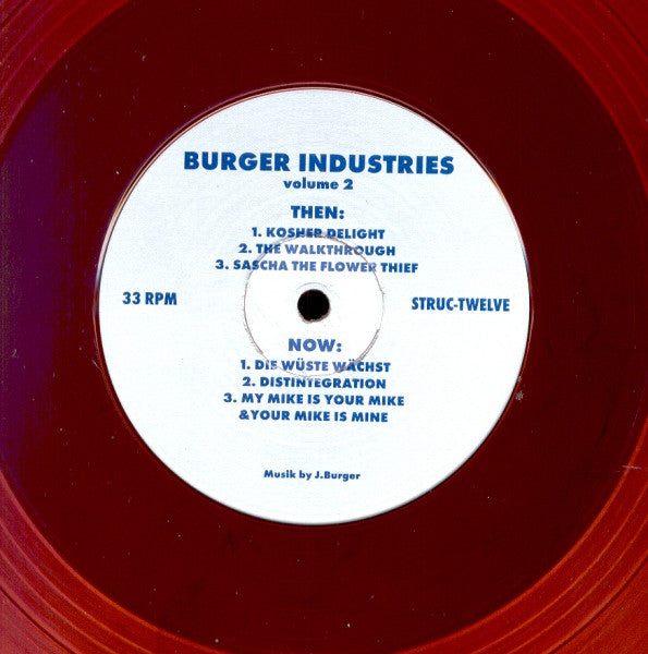 Image of Front Cover of 12" - /VG - BURGER INDUSTRIES, Burger Industries Volume 2 (Structure; STRUC-TWELVE, Germany 1993, Red, Transparent), ,  - 1526328E