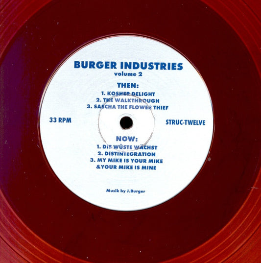 Image of Front Cover of 12" - /VG - BURGER INDUSTRIES, Burger Industries Volume 2 (Structure; STRUC-TWELVE, Germany 1993, Red, Transparent), ,  - 1526328E