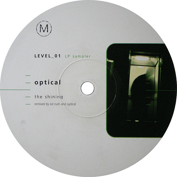Image of Front Cover of 12" - /G+ - OPTICAL / OUTFIT, Level_01 (LP Sampler) (Metro Recordings; MTRR-006, UK 1999), Scuffs and marks + light fogging., A	Optical The Shining (Ed Rush And Optical Remix)6:57AA	Outfit 	Serum (Matrix Remix)7:04 - 1516602C