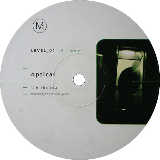 Image of Front Cover of 12" - /G+ - OPTICAL / OUTFIT, Level_01 (LP Sampler) (Metro Recordings; MTRR-006, UK 1999), Scuffs and marks + light fogging., A	Optical The Shining (Ed Rush And Optical Remix)6:57AA	Outfit 	Serum (Matrix Remix)7:04 - 1516602C