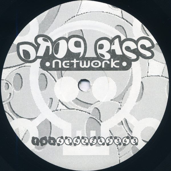 Image of Back Cover of 12" - /G+ - FANON THE BIG KID, Bionic Bassline (Drop Bass Network; DBN034, US 1995), , A1		Bum Rush	A2		Even Further	B1		Groov Explosion	B2		Thrust - 1526392E