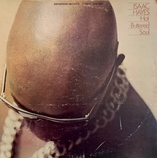Image of Front Cover of LP - VG/G+ - ISAAC HAYES, Hot Buttered Soul (Enterprise; ENS 1001, US 1969, Pasteback Sleeve), Light Marks only. Writing on label and sleeve.,  - 1516692C