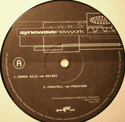 Image of Front Cover of 2xLP - G+/VG - VARIOUS, Synewave New York Volume Two (Kickin Records ; KICK LP37, UK 1996, Picture Sleeve), Light Marks only.,  - 1526397E
