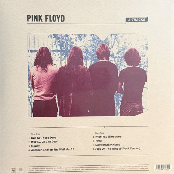 Image of Back Cover of LP - NEW/NEW - PINK FLOYD, 8-Tracks (Sony; 19958443851, UK 2026, Blue Vinyl), ,  - 2316169C